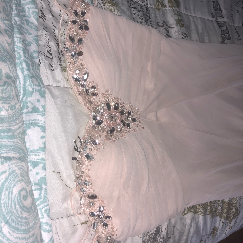 LM By Mignon peach/pink colored prom dress NEW!!